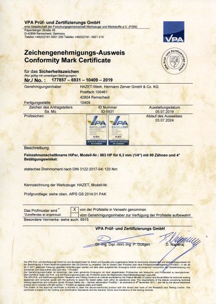 HAZET Umschaltknarre (863HP)