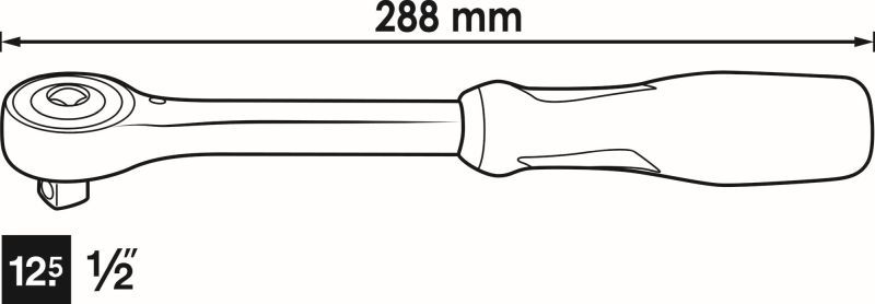 VIGOR Umschaltknarre (V5437)