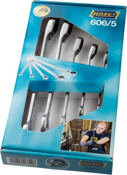 HAZET Ratschen-Ringgabelschlüssel (606/5)