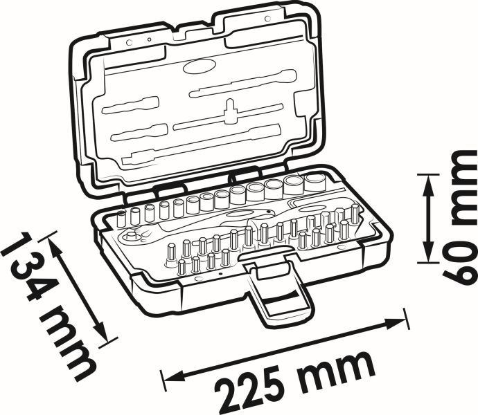 VIGOR Steckschlüsselsatz (V2414N)